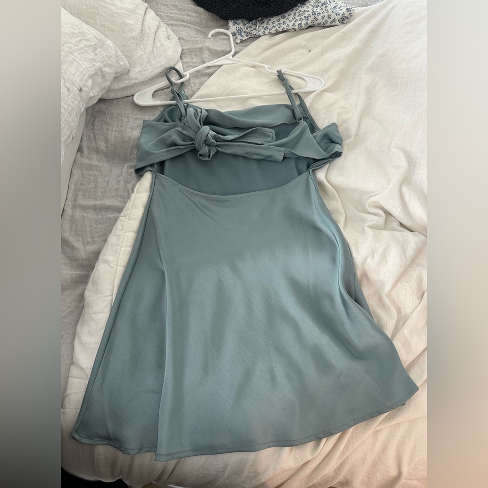 Elegant Blue Sleeveless Dress
